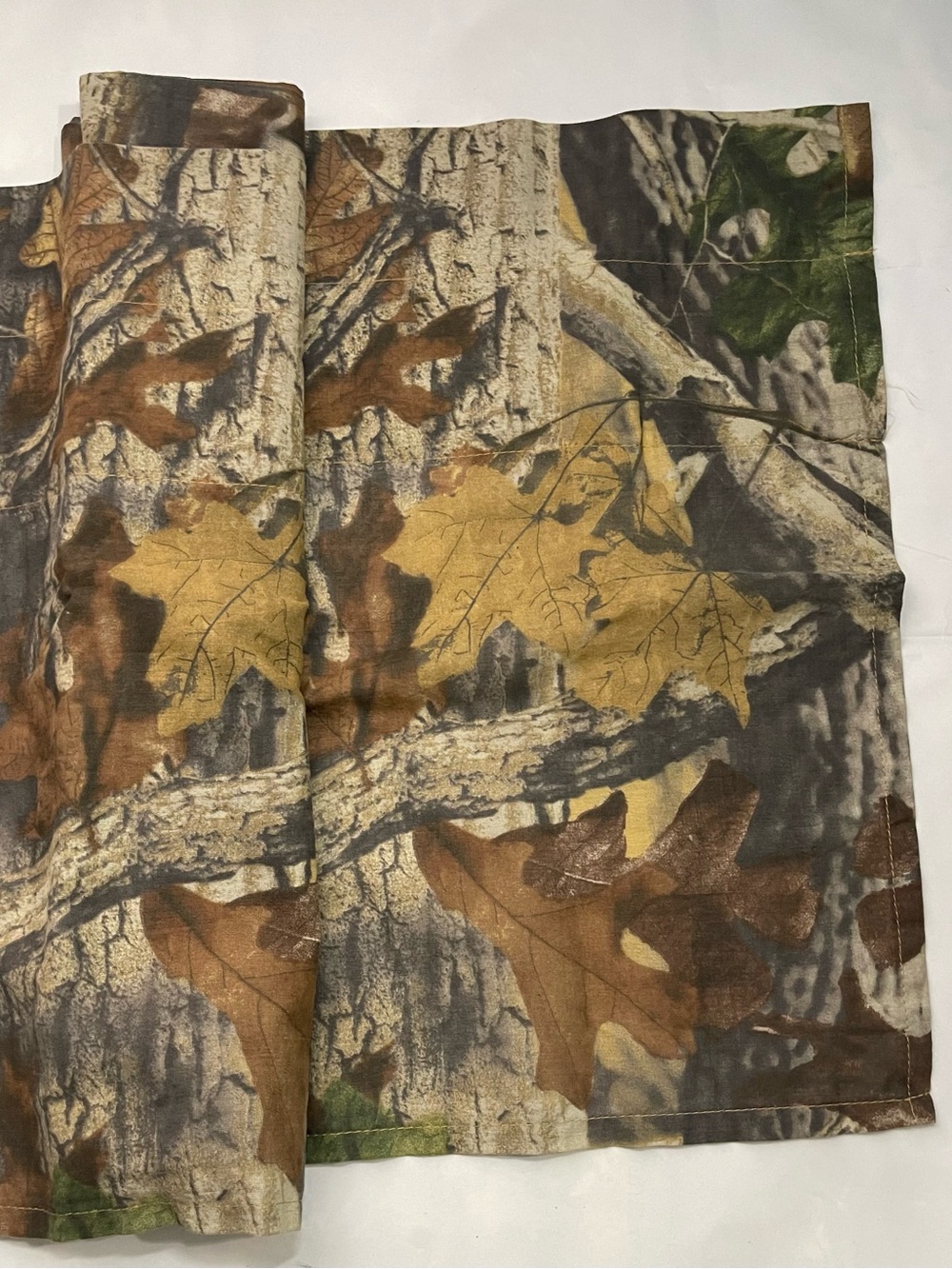 Camouflage Oak Leaf window valance - Brown/Green